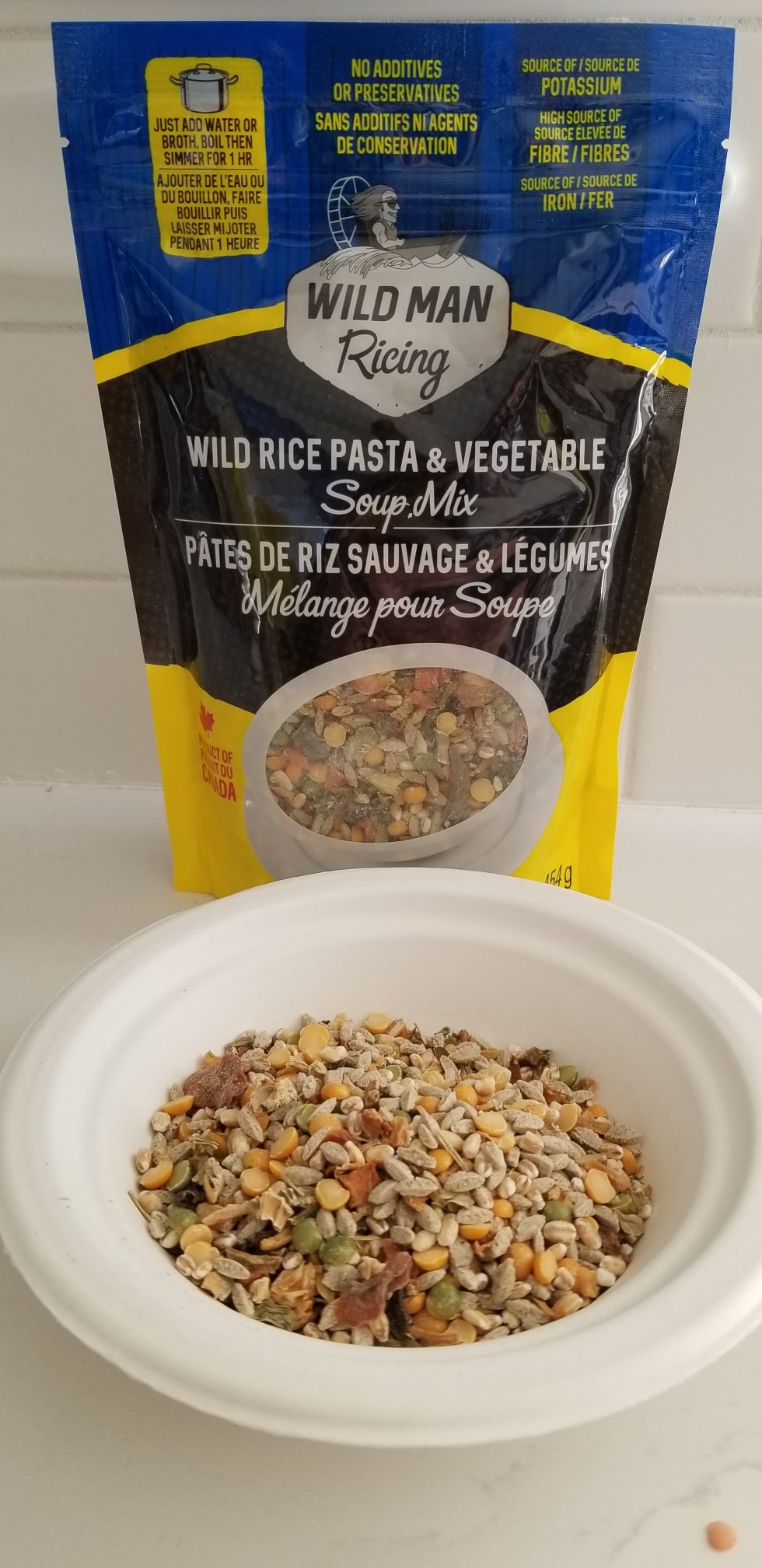 Wild Rice Pasta 8Vegetable Soup Mix Manitoba Wild Man Ricing